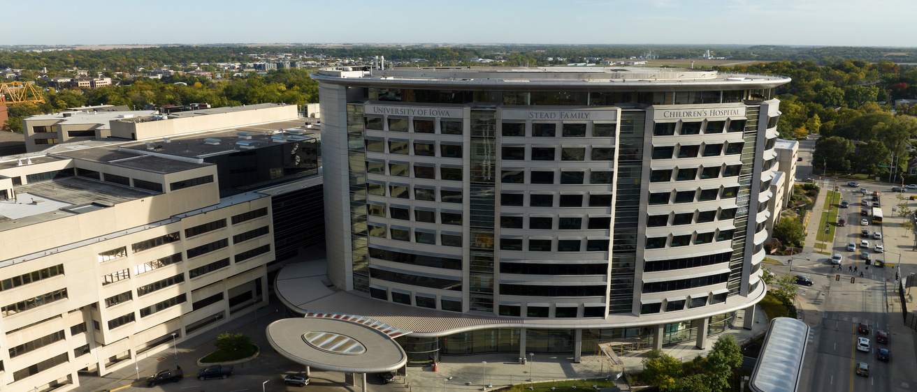 Drone image of hospital